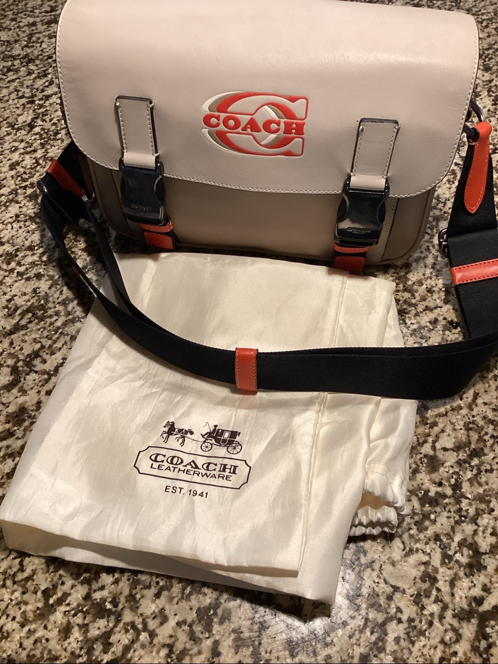 Coach Track  Crossbody in Color block ( CH106 ). Comes with Dust Bag EUC